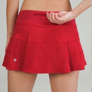 Red Pace rival skirt with liner - 8 Tall